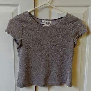 Vintage Silver Crop Top Amy Byer California